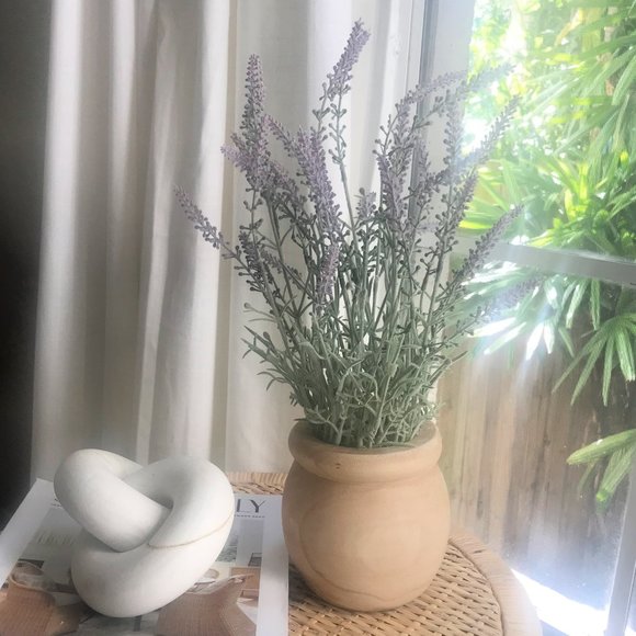 Studio McGee Faux Lavendar Plant Pot Threshold - Picture 5 of 5